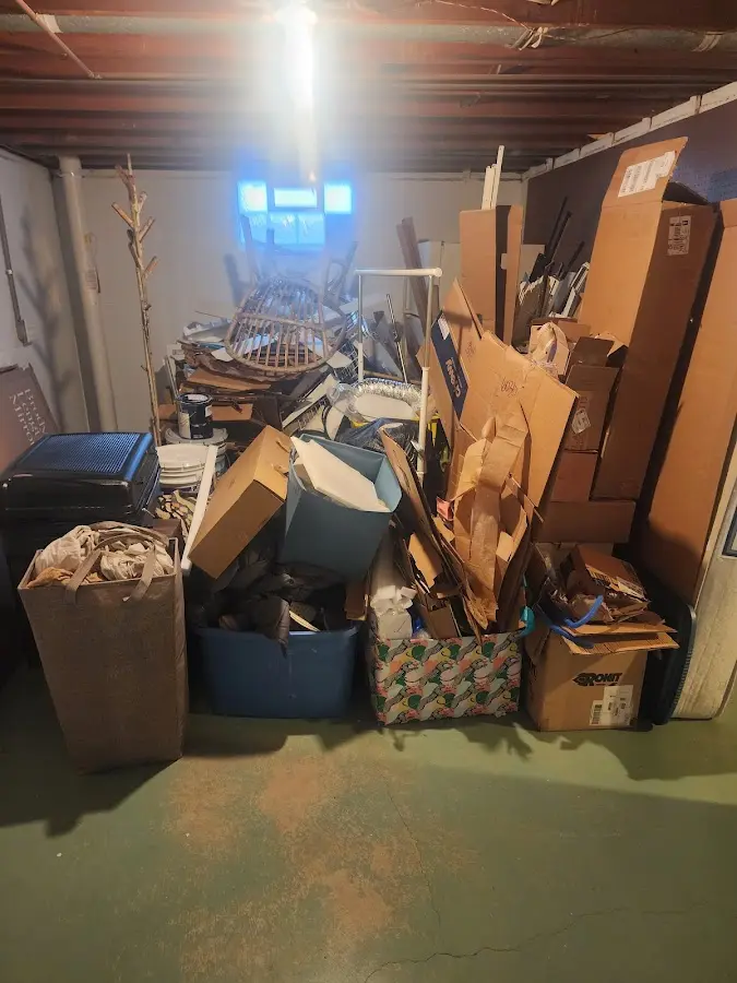 Roll-off dumpster container at job site for Construction Dumpster Rental in South Elgin